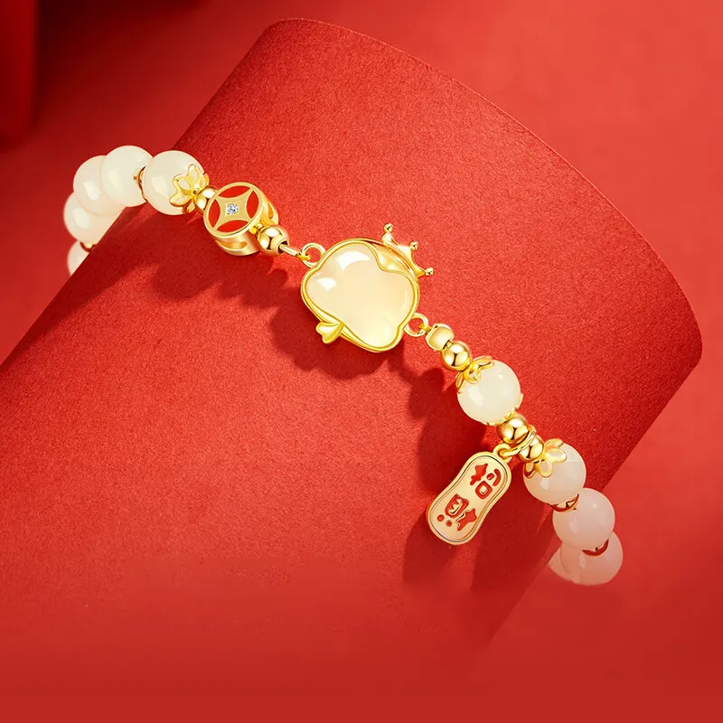 Zheng Baifu Hetian Jade Bracelets White Jade/Pale Greenish-White Jade Women's-4