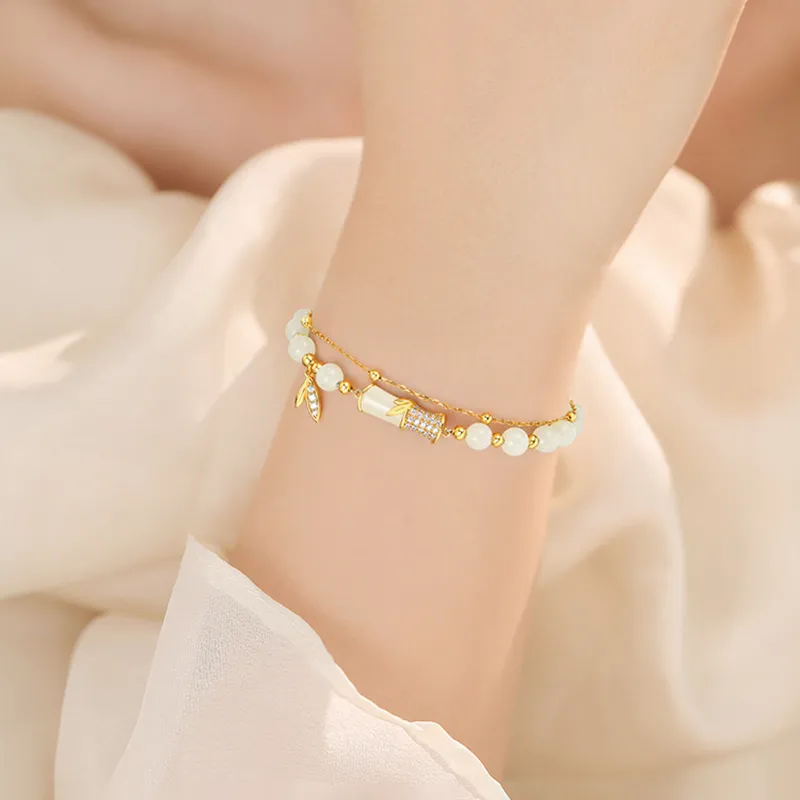 Zheng Baifu Hetian Jade Bracelets White Jade/Pale Greenish White Jade Women's-1