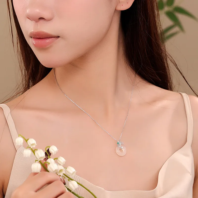 Zheng Baifu Natural Chalcedony Necklaces Women's-1
