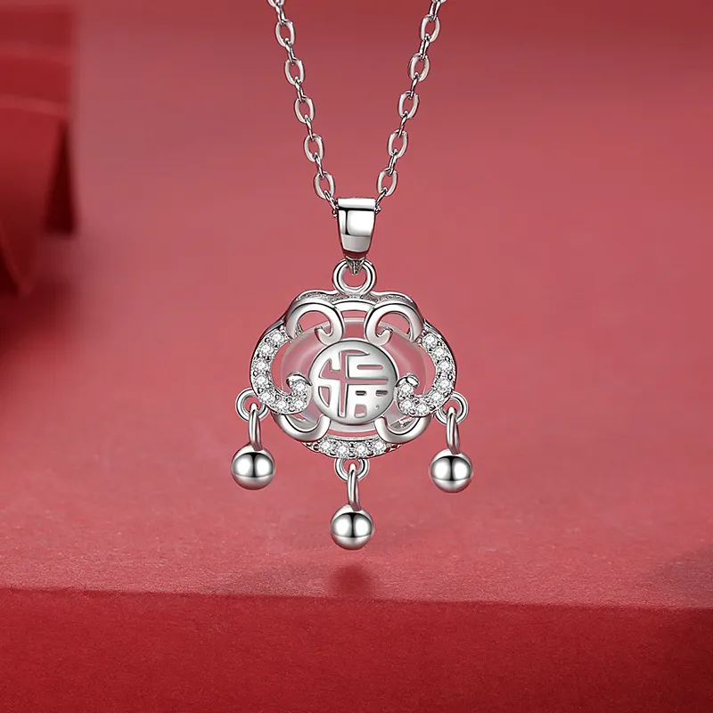 Zheng Baifu Chalcedony Necklaces Women's-2