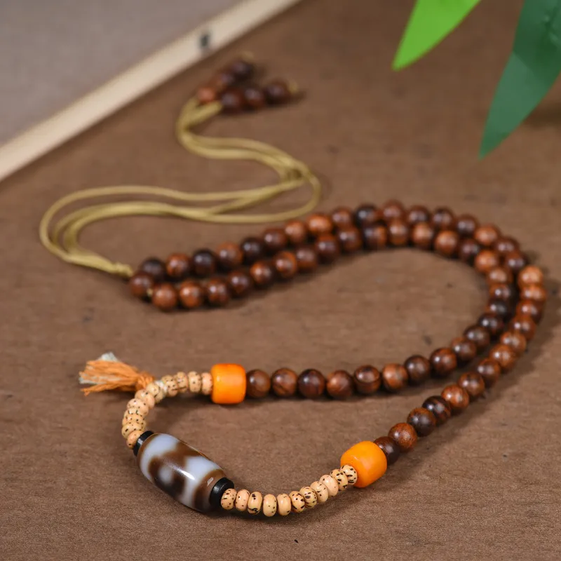 Zheng Baifu Padauk Wooden Necklaces Unisex-2