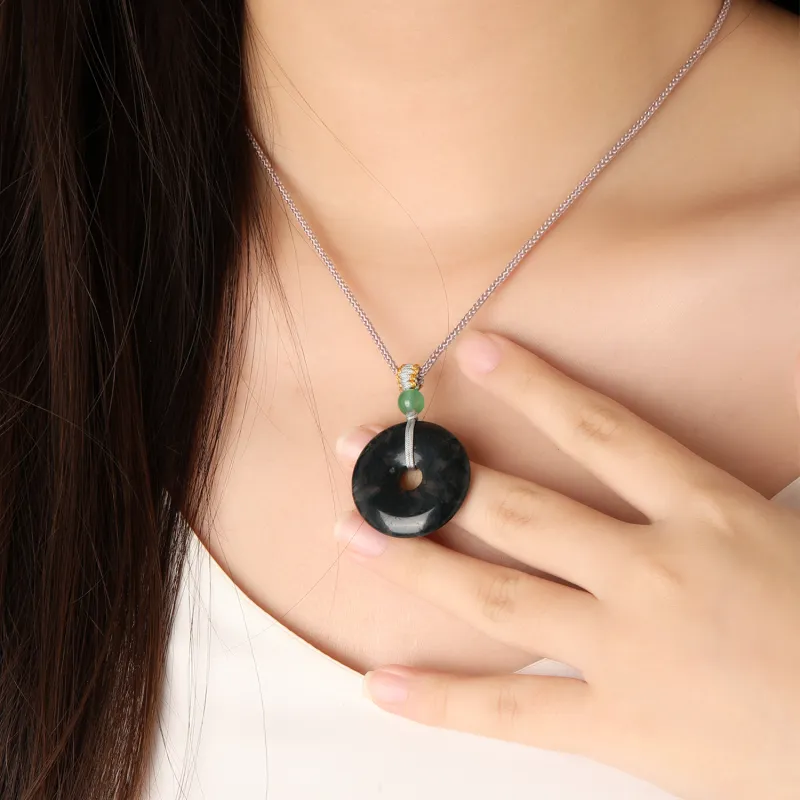 Zheng Baifu Agate Jade Necklaces Unisex-6