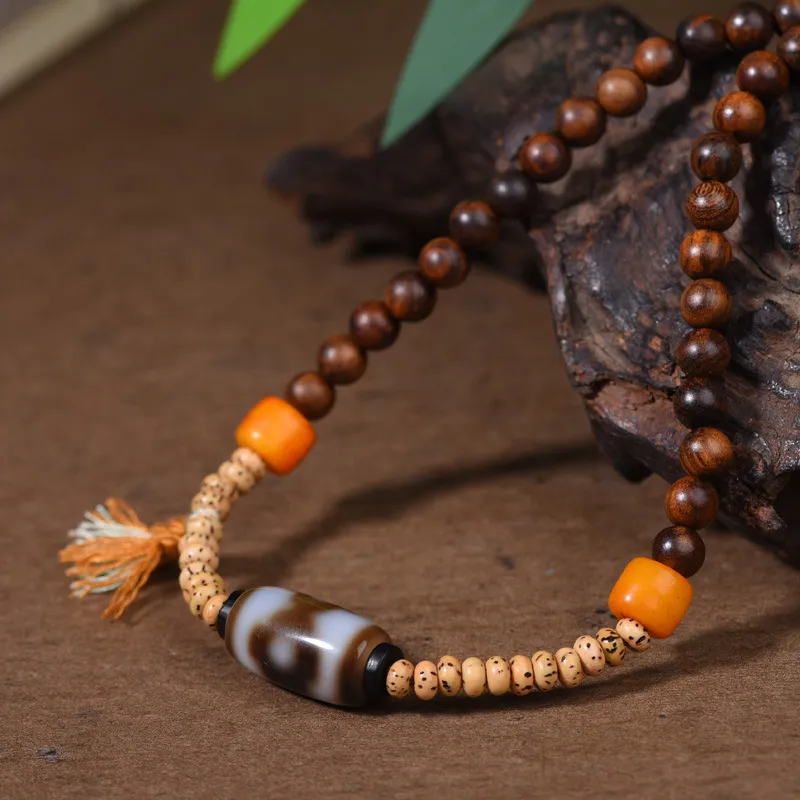 Zheng Baifu Padauk Wooden Necklaces Unisex-3