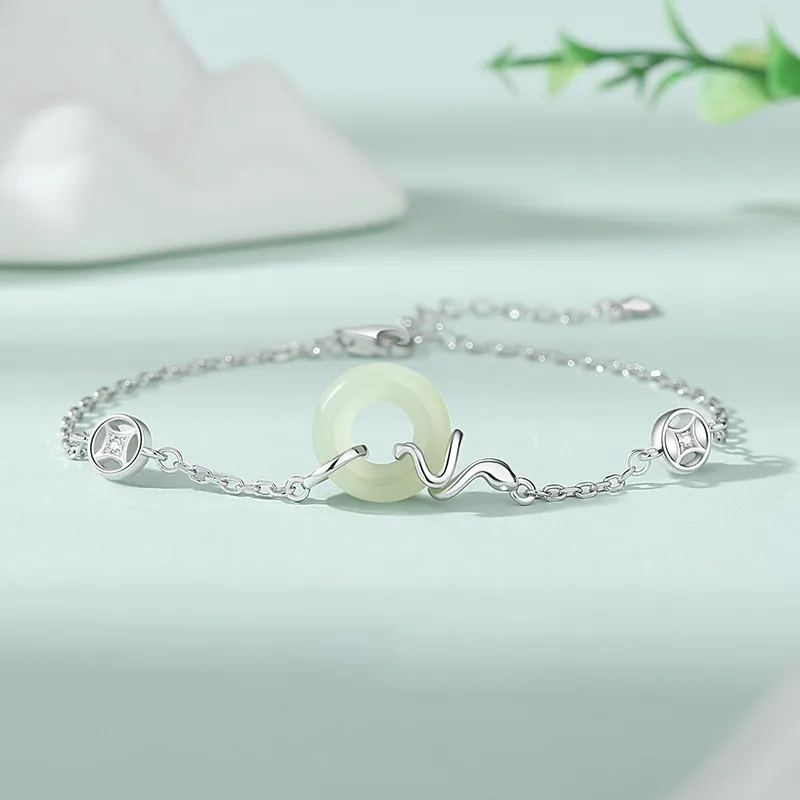 Zheng Baifu Hetian Jade Bracelets White Jade/Pale Greenish White Jade Women's-3