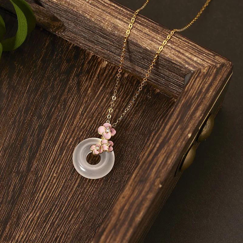 Zheng Baifu Chalcedony Necklaces Women's-4