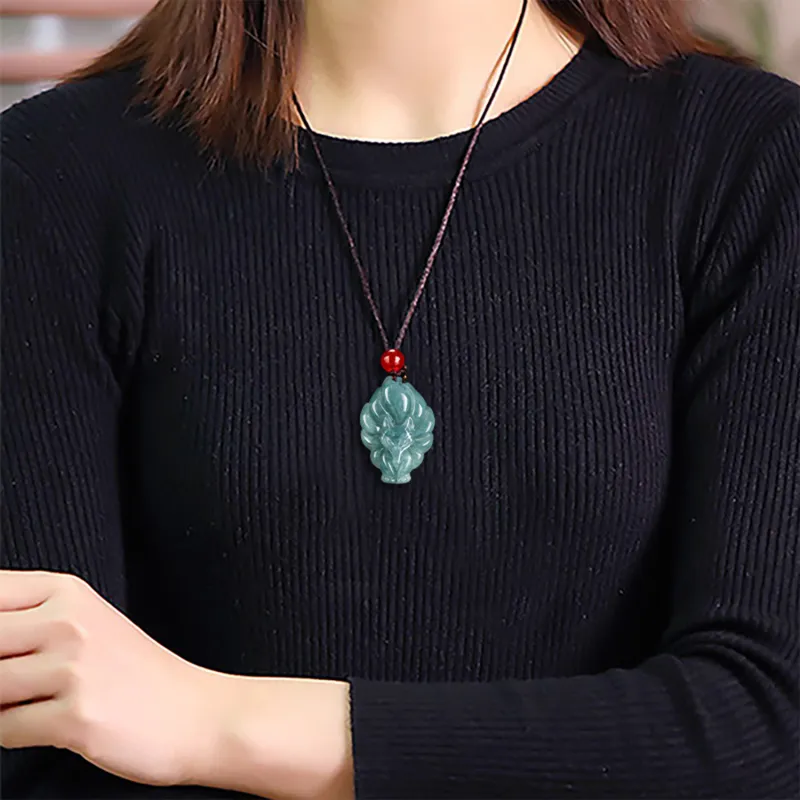 Zheng Baifu Glutinous Jade Jadeite Necklaces Women's-1