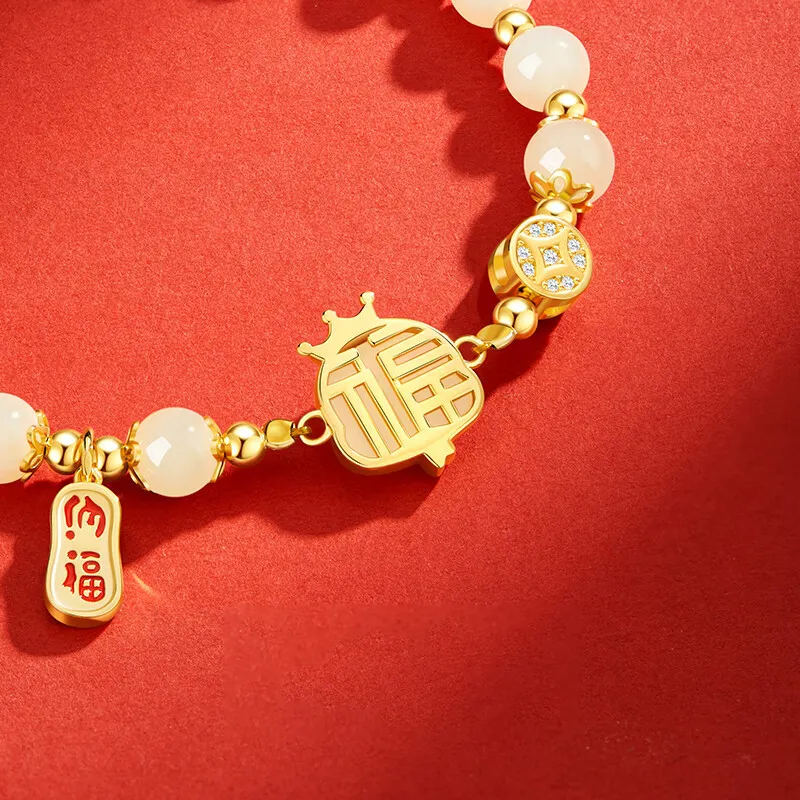 Zheng Baifu Hetian Jade Bracelets White Jade/Pale Greenish-White Jade Women's-5
