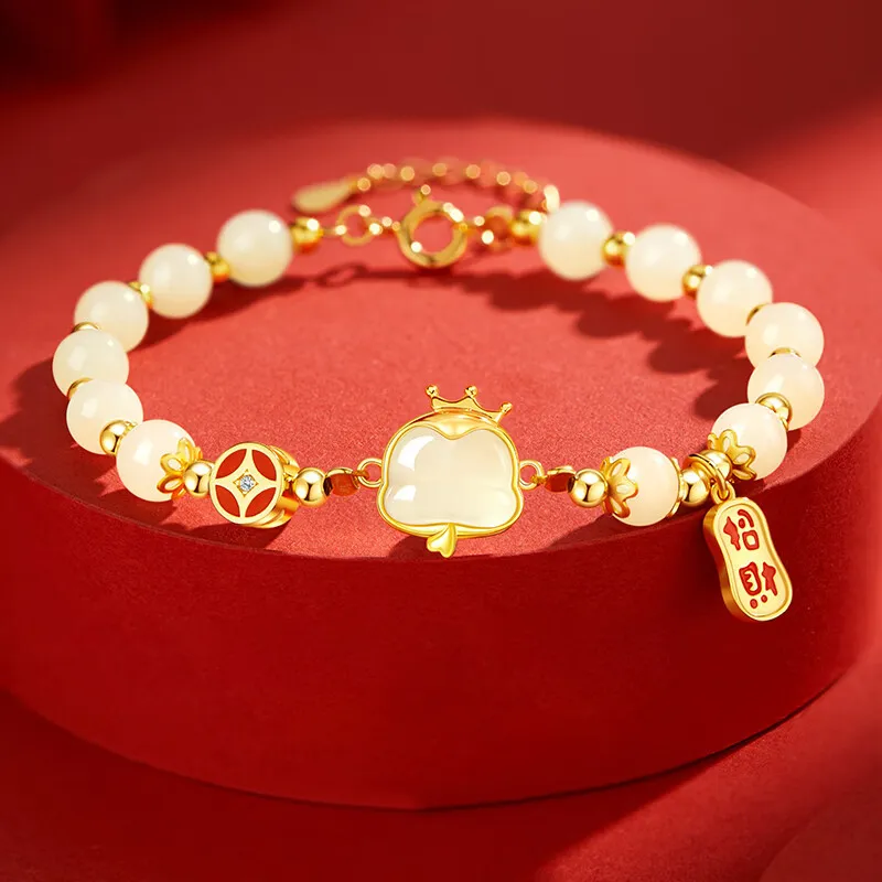 Zheng Baifu Hetian Jade Bracelets White Jade/Pale Greenish-White Jade Women's-2