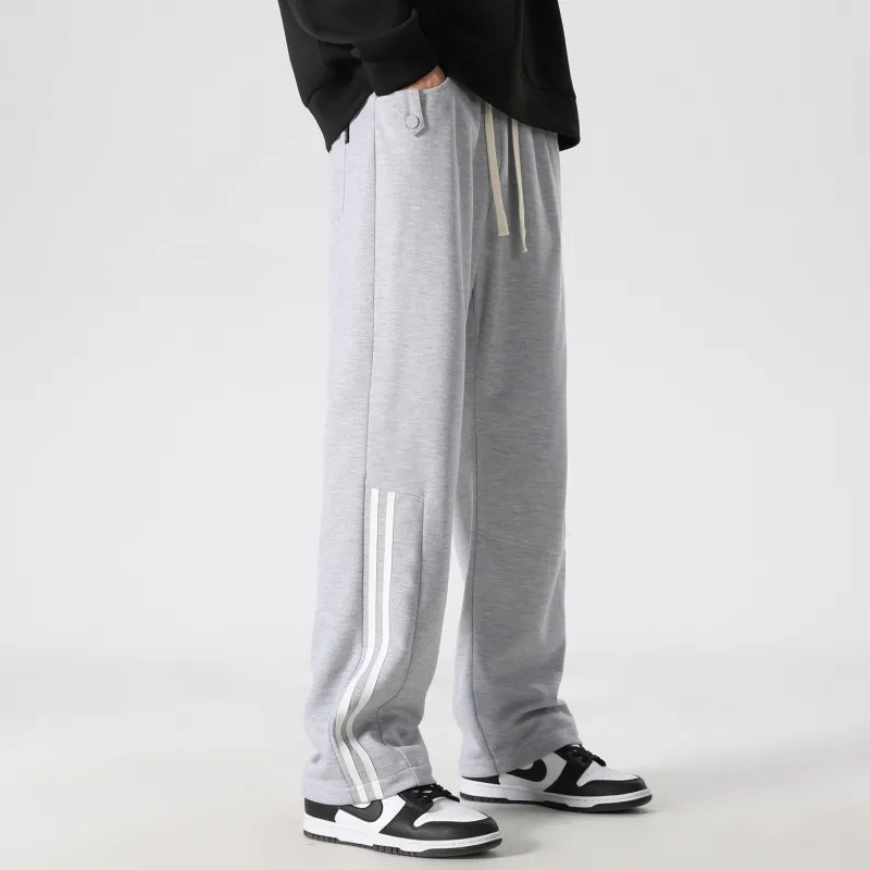 FIDO DIDO Knitted Sweatpants Unisex Couple's-13