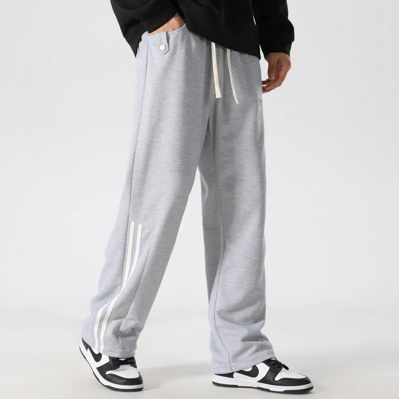 FIDO DIDO Knitted Sweatpants Unisex Couple's-16