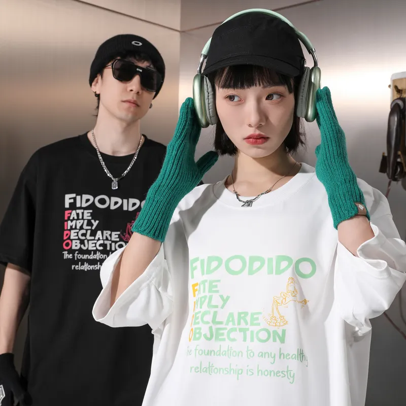 FIDO DIDO Short Sleeved T Shirts Unisex-2