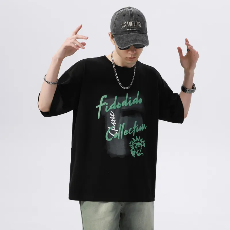 FIDO DIDO Short Sleeved T Shirts Unisex-5