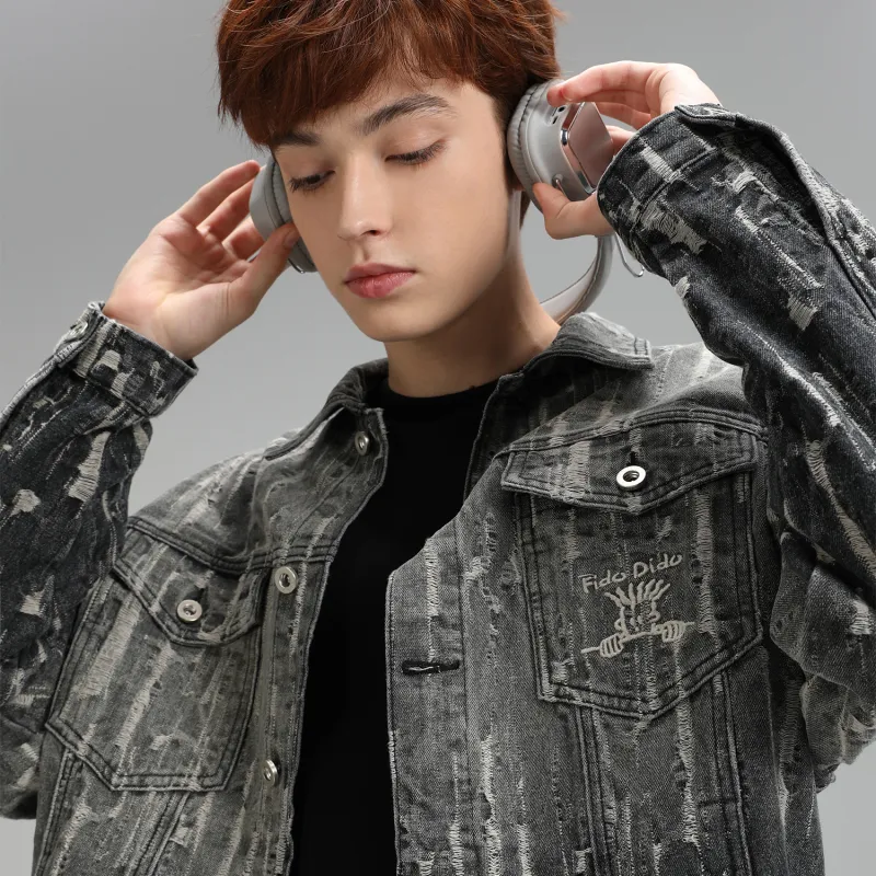 FIDO DIDO Denim Jackets Unisex-5