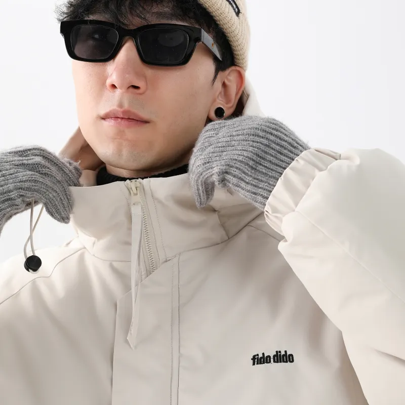 FIDO DIDO Puffer Jackets Unisex-13
