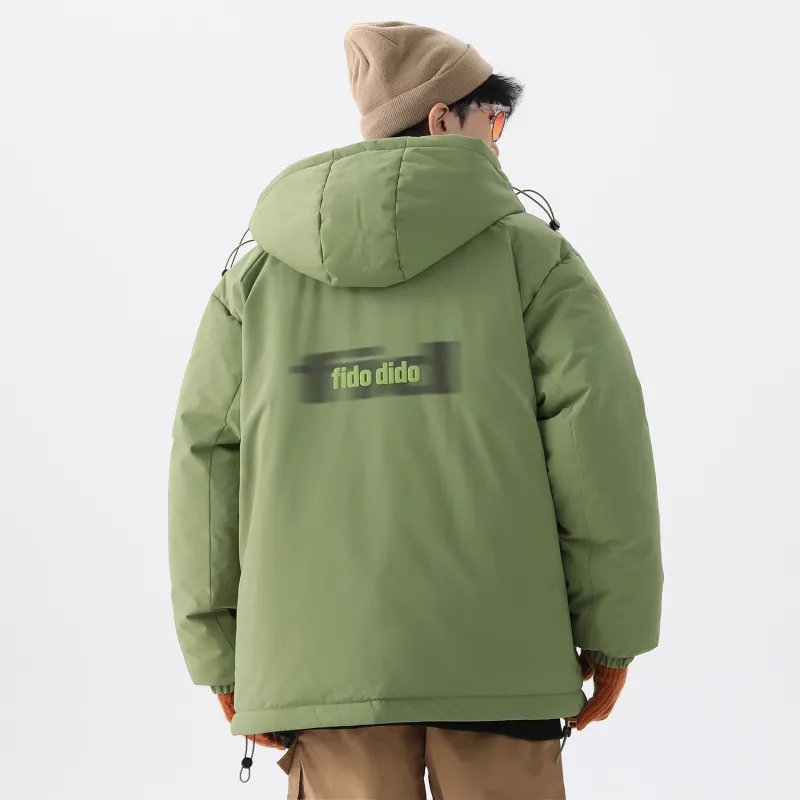 FIDO DIDO Puffer Jackets Unisex-27