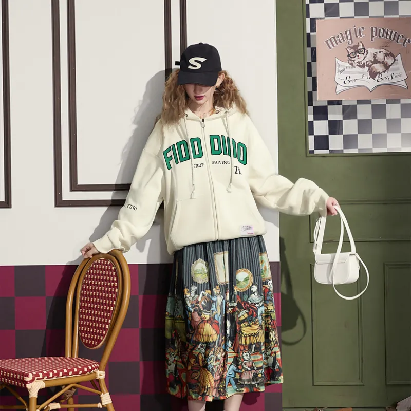 FIDO DIDO Sweatshirt Jacket Unisex-8
