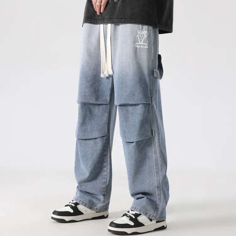 Slim Fit Bandana Print Jeans