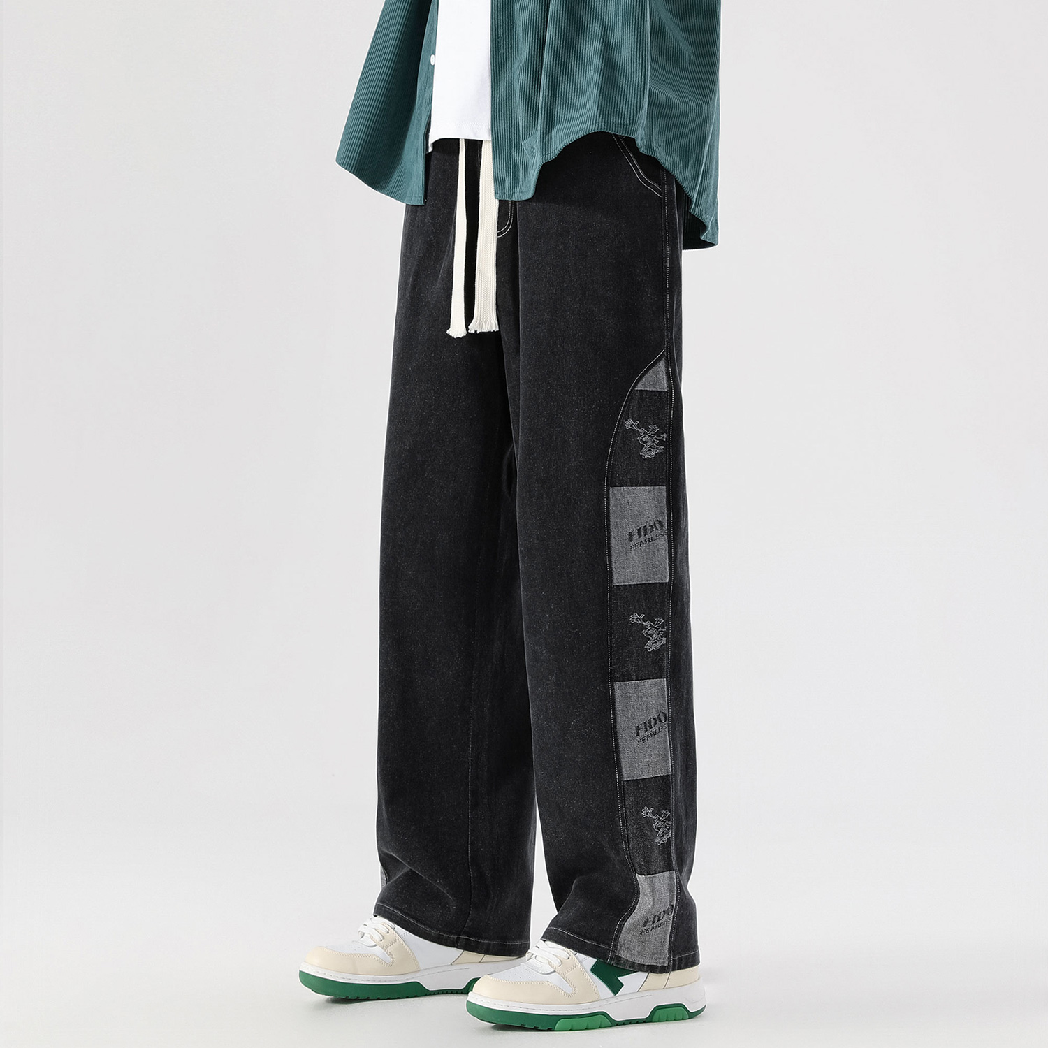 OnOFF　パコ・デ・ルシア Women's Layered skirt with lyrics print | Black | Diesel