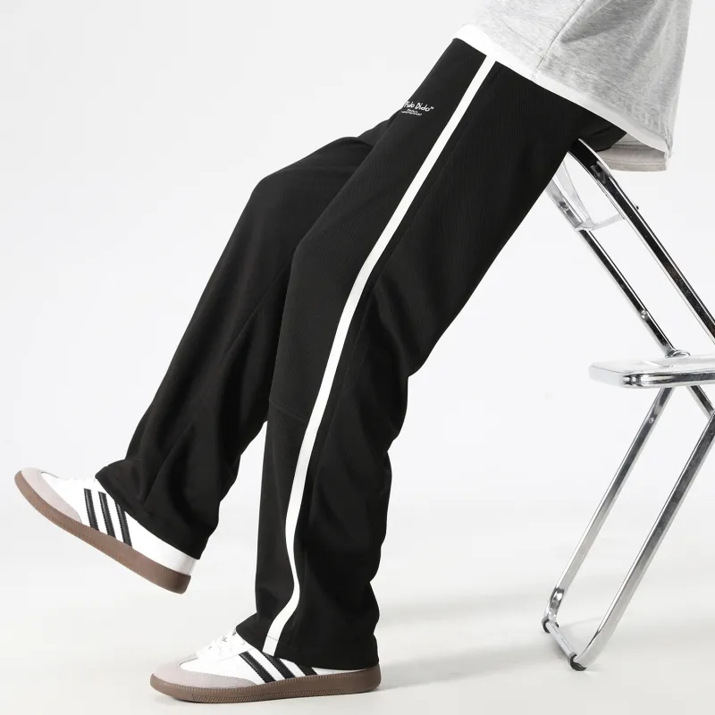 FIDO DIDO Knitted Sweatpants Unisex Couple's-7