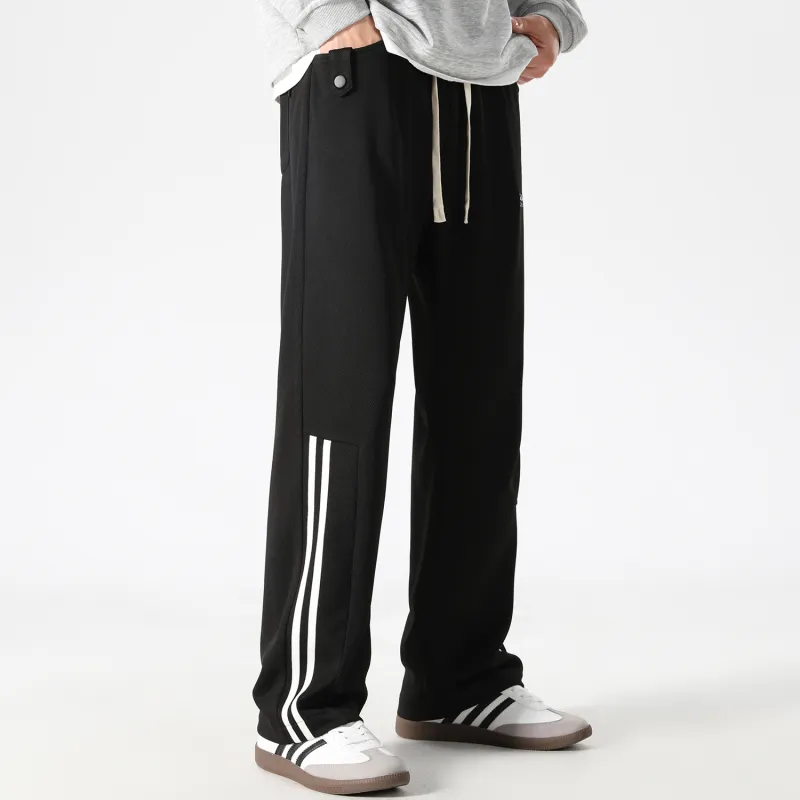 FIDO DIDO Knitted Sweatpants Unisex Couple's-2