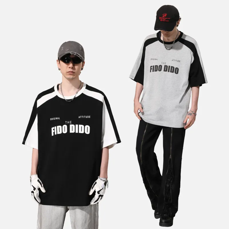 FIDO DIDO Short Sleeved T Shirts Unisex-2
