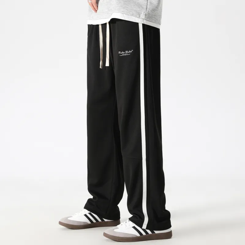FIDO DIDO Knitted Sweatpants Unisex Couple's-9