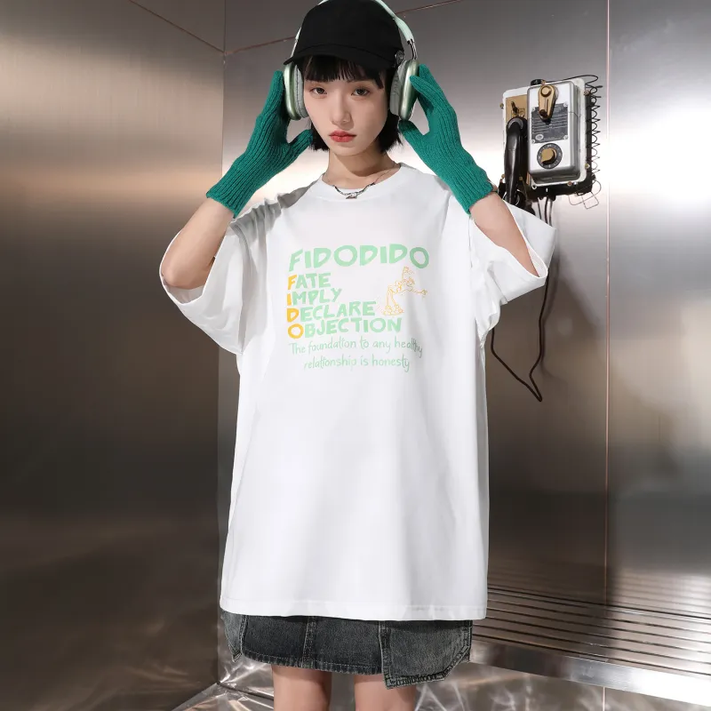 FIDO DIDO Short Sleeved T Shirts Unisex-5