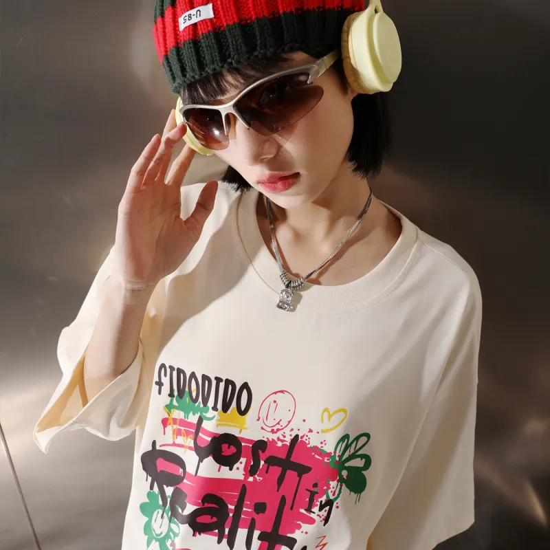 FIDO DIDO Short Sleeved T Shirts Unisex-20