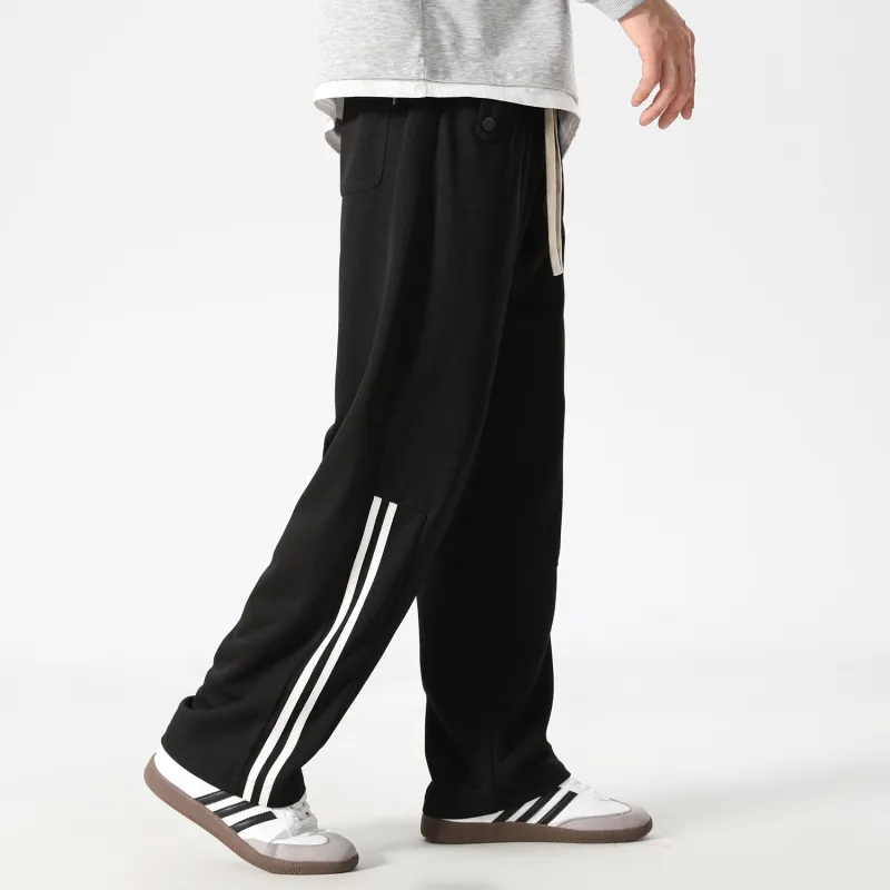 FIDO DIDO Knitted Sweatpants Unisex Couple's-6