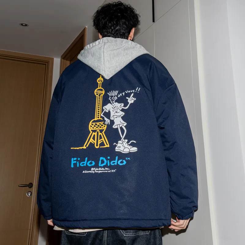 FIDO DIDO Puffer Jackets Unisex-11
