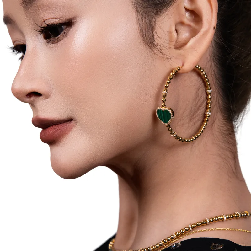 BLACK BY BLUE BRAVE 4B Brass Earrings Women's-2