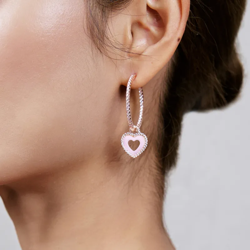 BLACK BY BLUE BRAVE 4B Brass Rose Gold Plated 18K Earrings Women's-1