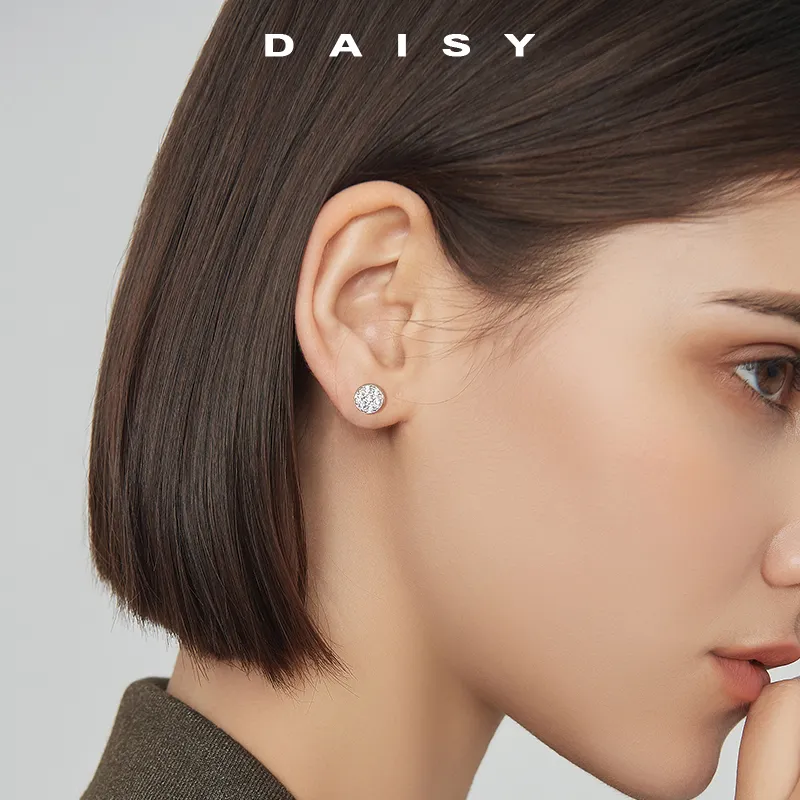 Daisy Dream Full Sterling Silver Stud Earrings Women's-1