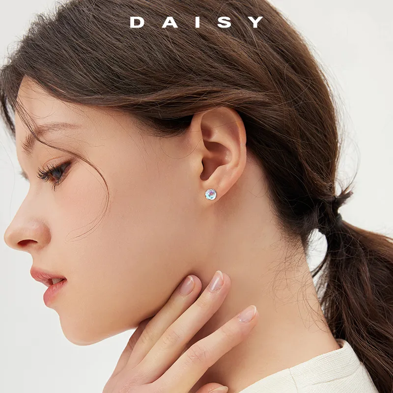 Daisy Dream Full Sterling Silver Stud Earrings Women's-1