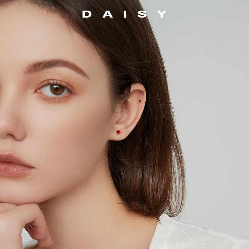 Daisy Dream Full Sterling Silver Stud Earrings Women's-3