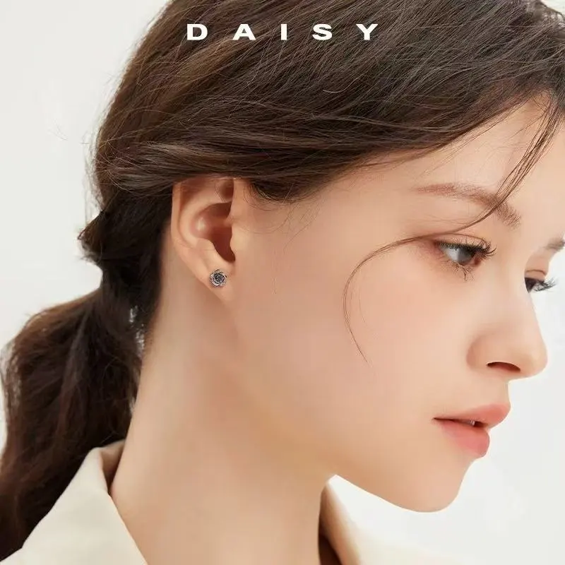 Daisy Dream 999 Fine Silver Stud Earrings Women's-3