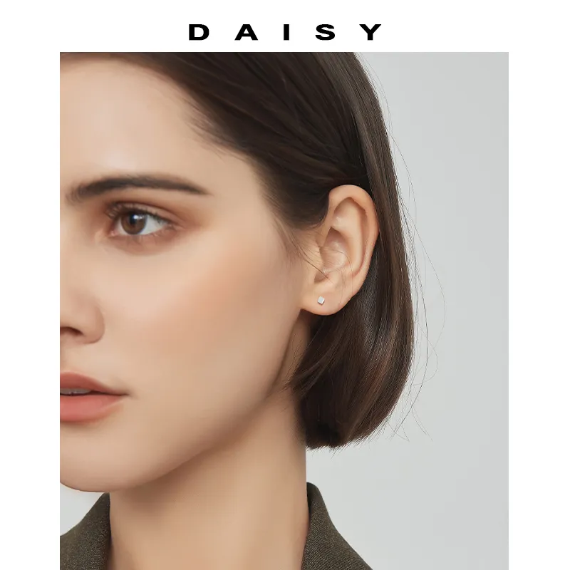 Daisy Dream Full Sterling Silver Stud Earrings Women's-1