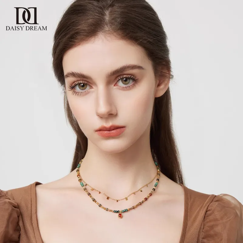Daisy Dream Zircon Necklaces Women's-1