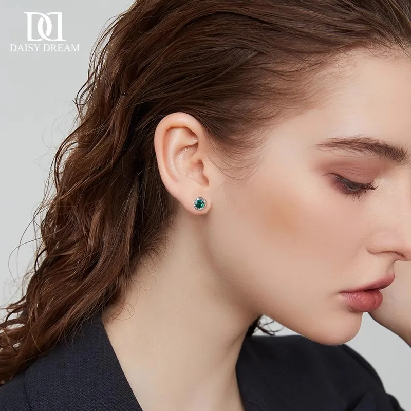 Daisy Dream Full Sterling Silver Stud Earrings Women's-1