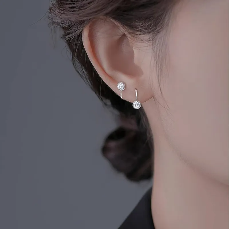 Daisy Dream 999 Fine Silver Stud Earrings Women's-3