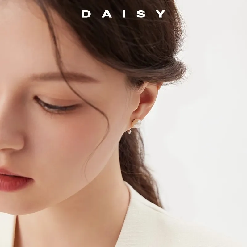 Daisy Dream 999 Fine Silver Stud Earrings Women's-3