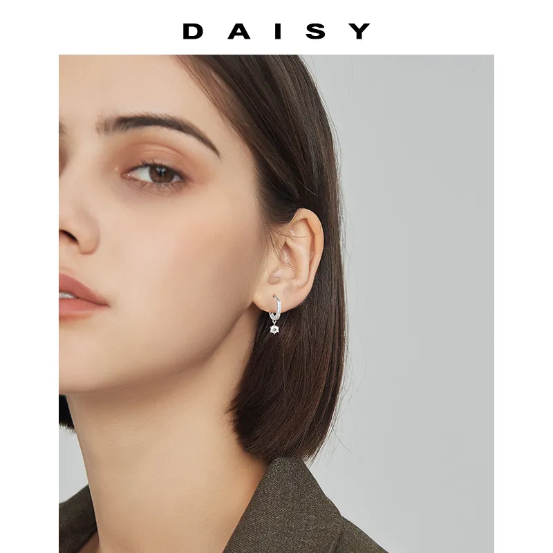 Daisy Dream Full Sterling Silver Earrings Women's-3