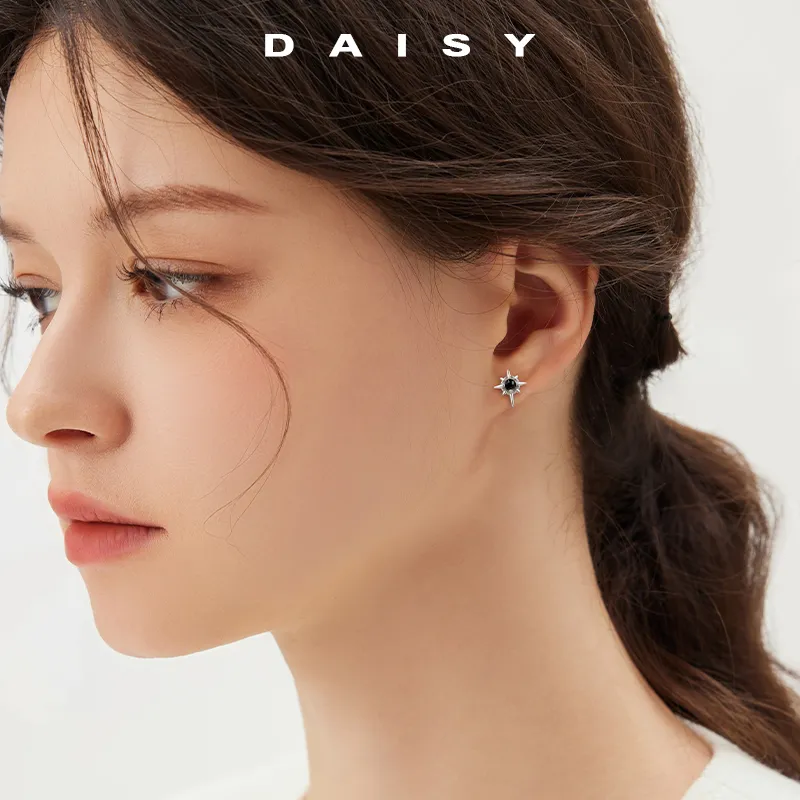 Daisy Dream 999 Fine Silver Stud Earrings Unisex-1
