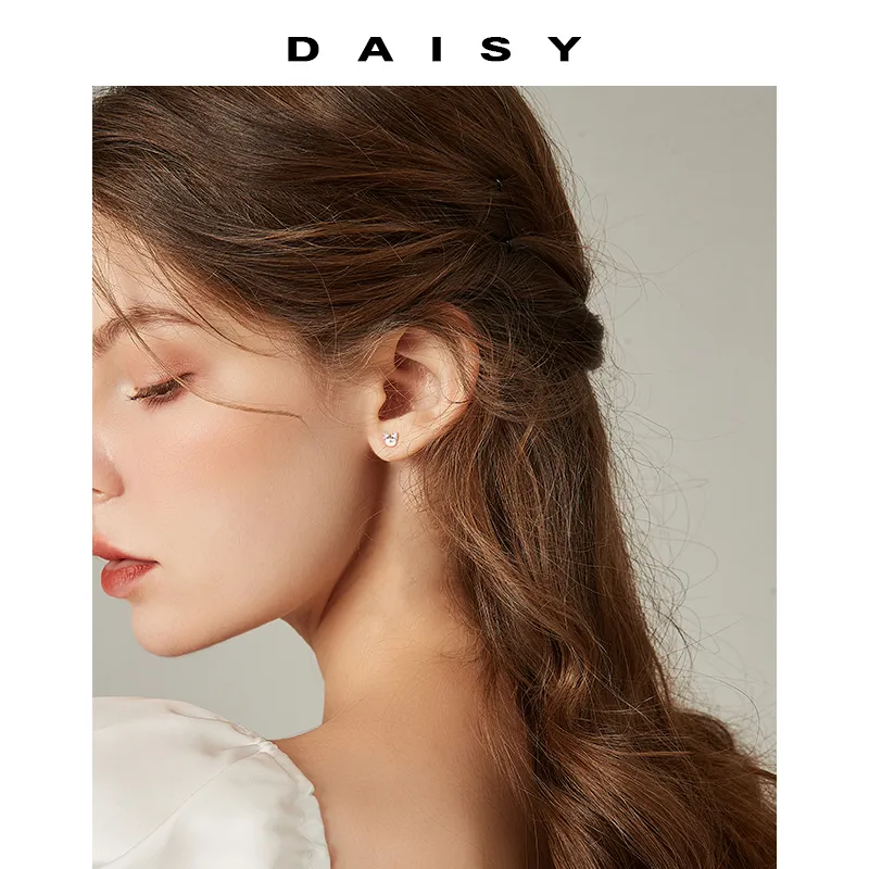 Daisy Dream Zircon Stud Earrings Women's-3
