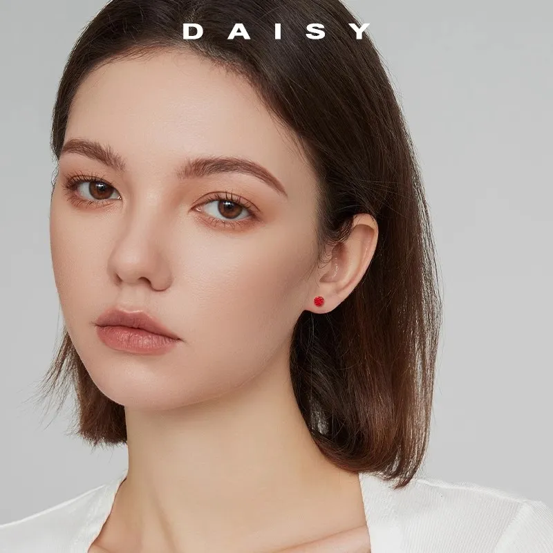 Daisy Dream 999 Fine Silver Stud Earrings Women's-1