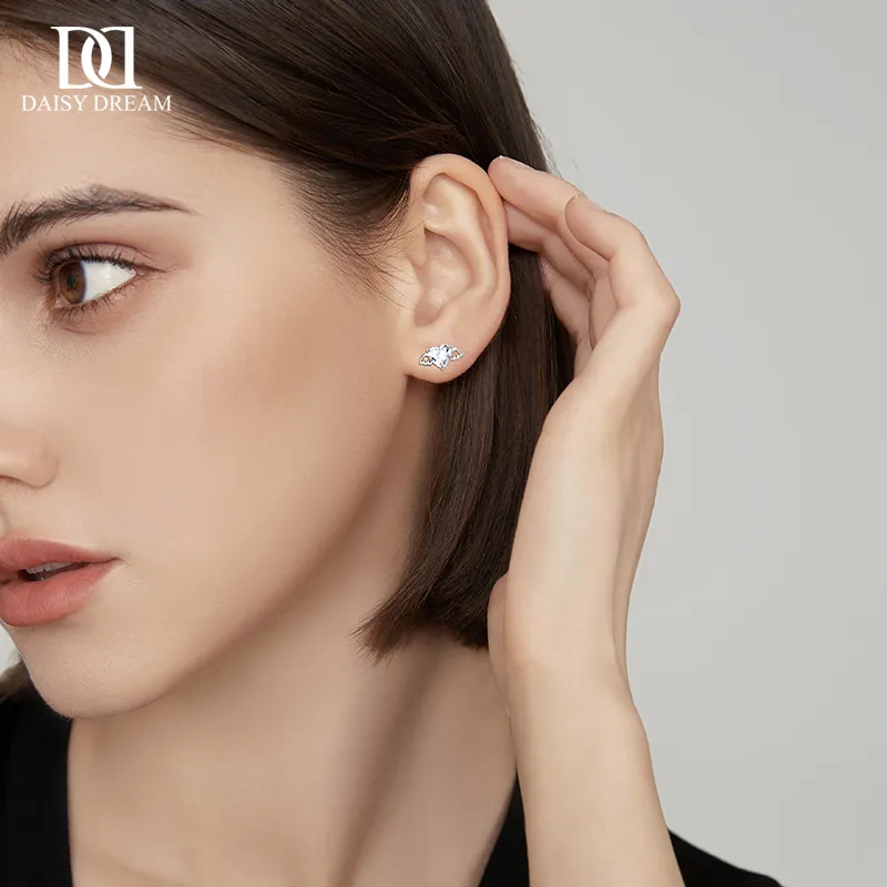 Daisy Dream 999 Fine Silver Stud Earrings Women's-5