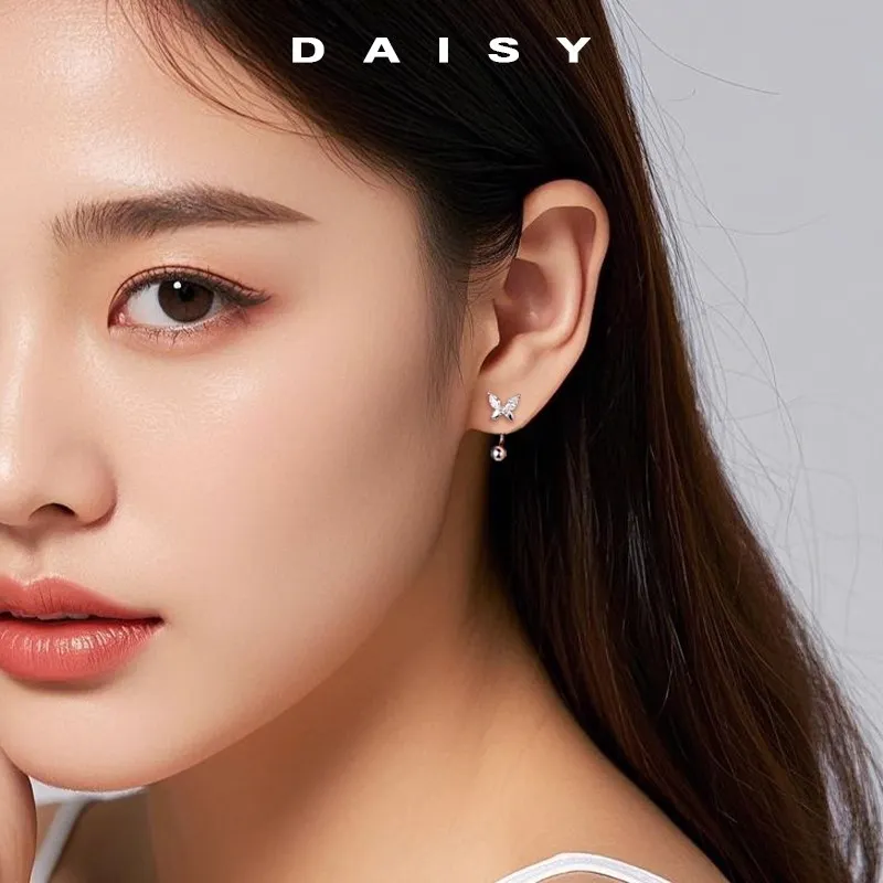Daisy Dream 999 Fine Silver Stud Earrings Women's-1