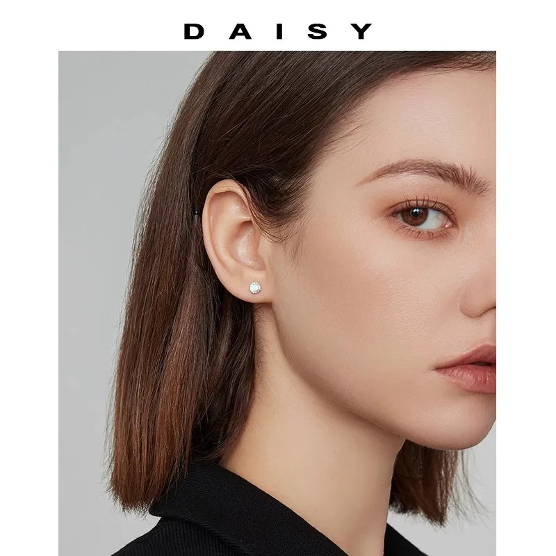 Daisy Dream Full Sterling Silver Stud Earrings Women's-2