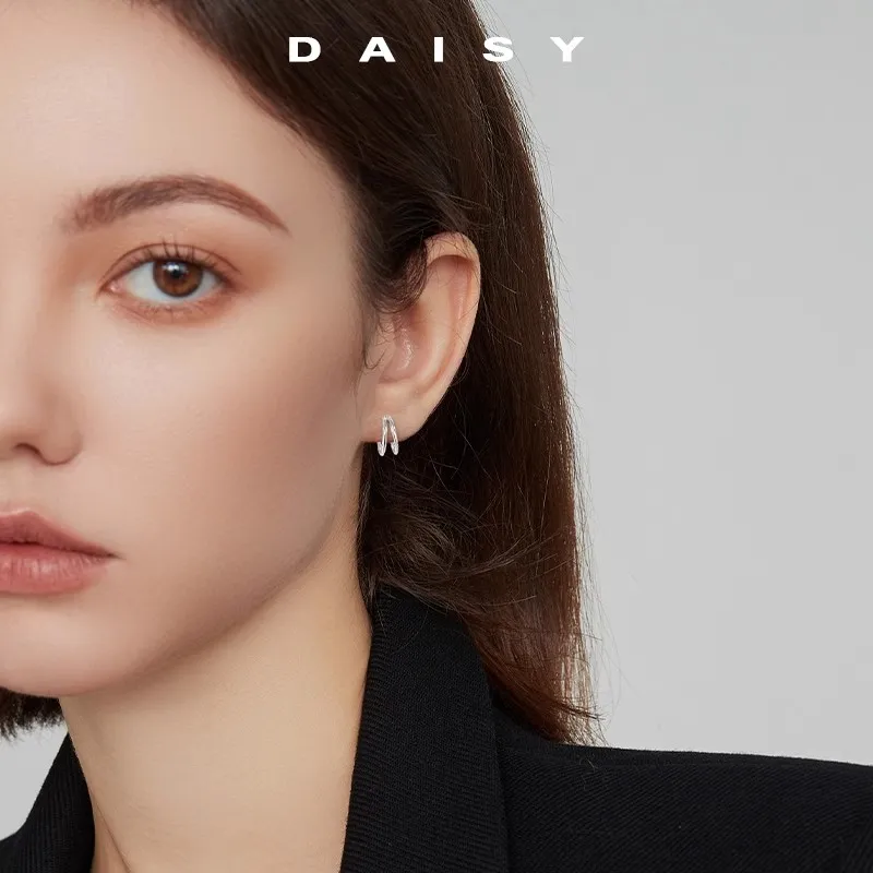 Daisy Dream 999 Fine Silver Stud Earrings Unisex-1