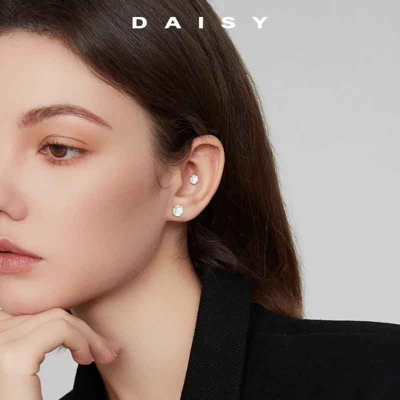 Daisy Dream Titanium Steel Clip On Earrings Unisex-1